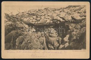 1917 Tábori posta képeslap / Field postcard "K.k. Ldst. Geb. San. Kol. Nr. 21."