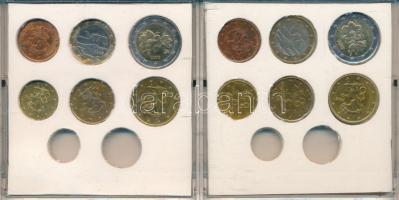 Finnország 1999-2002. 1c-2E (12x) hiányos forgalmi összeállítások T:AU,XF patina
Finland 1999-2002....