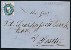 1863 15kr levélen / on cover "RÁCZ-BECSE" - Pest