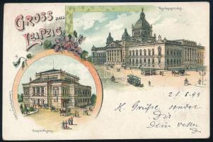 1899 Képeslap / Postcard "Soldaten-Brief"