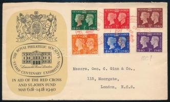 1940 Mi 215-220 on local London FDC
