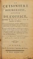 [Menon, Joseph (1700?-1771)]: La Cuisiniere Bourgeoise, suivie de L'Office a l'usage de to...