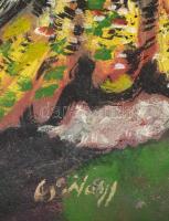 Cs. Nagy András (1927-2009): Táj, 1975 körül. Olaj, farost, jelzett. Hátoldalán Képcsarnok Vállalat ...