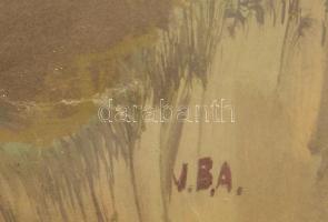 V. Bazsonyi Arany (1928-2011): Hegyi út. Olaj, farost, jelzett. Hátoldalán autográf felirattal és Ké...