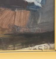 Gera Éva (1923-1996): Csendélet. Olaj, farost, jelzett. Hátoldalán Képcsarnok Vállalat címkéjével. Ü...