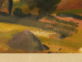 Bóka Dezső (1935-): Somogyi táj, 1970-es évek vége. Akvarell, papír, jelezve jobbra lent (paszpart á...