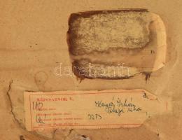 Kaszás István Viktor (1928-2015): Tokaji utca. Akvarell, papír, jelzett. Hátoldalán Képcsarnok Válla...