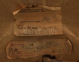 Plesnivy Károly (1930-1984): Felhők, 1972. Akvarell, papír, jelzett. Hátoldalán Képcsarnok Vállalat ...