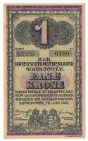 1916. Sopronnyék / Hadifogolytábor 1916. június 16. 1K római sorozat- és arab sorszámmal "XXVII...