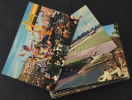 100 db MODERN külföldi város képeslap, mindegyik portóbélyeggel / 100 modern foreign town postcards