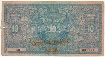 Jugoszlávia / Szerb-Horvát-Szlovén Királyság 1919. 10D piros "40K" felülbélyegzéssel T:VG,...