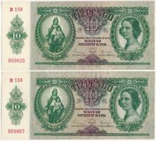 1936. 10P (2x) "B 158 059020 + B 158 059907" T:AU Adamo P9