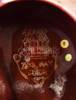 Zsolnay kisplasztika - Fácán. Savmaratott eozin mázakkal fedett öntött finomfajansz. Jelzett, restau...