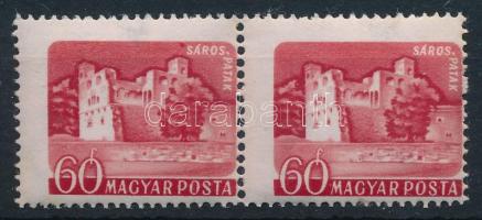 1960 Várak I. 60f pár látványosan elfogazva