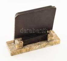 Nagy András (1946-): Minden. Ready-made applikáció, jelzett, 17x15 cm