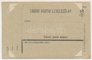 1918 Ischia, Lago di Caldonazzo; osztrák-magyar katonák a tó partján. Tábori postai levelezőlapra il...