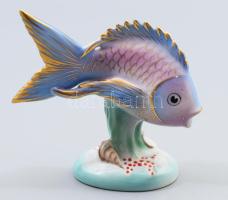 Drasche hal, kézzel festett, jelzett, hibátlan, 10x10 cm