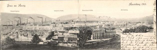 Ústí nad Labem 1903 Exhibition panoramacard