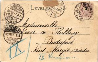 1899 Budapest XIV. Szent Szív nevelőintézet. István út 75. Rigler r.-t. kiadása (r)