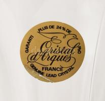 Cristal d'Arques francia ólomkristály váza, jelzett, hibátlan, dobozában, m: 21,5 cm