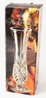 Cristal d'Arques francia ólomkristály váza, jelzett, hibátlan, dobozában, m: 21,5 cm