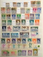 1860-1980 Uralkodók, fáraók motívum bélyegek és forgalmi bélyegek, összesen 990 db, 8 lapos, A/4-es, luxus Lindner berakóban