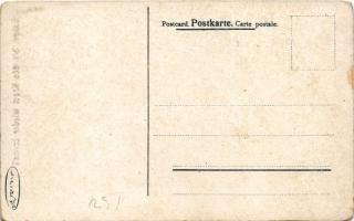 Sakra, bis dös Kraut wieder brennt! / German humour art postcard. litho (kopott sarkak / worn corner...