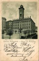 1899 Budapest V. Régi Városháza. Rigler r.t. / Altes Stadthaus. litho (EK)