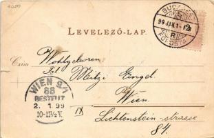 1899 Budapest V. Régi Városháza. Rigler r.t. / Altes Stadthaus. litho (EK)