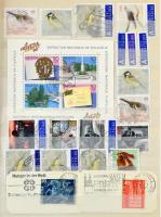 Svájc 1882-2005 Sorok, önálló értékek, összefüggések, 3 db blokk + egy levél, 8 lapos, közepes berak...