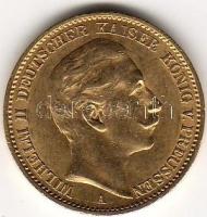 D. Reich/Poroszország 1912 20M 7,965g  arany II. Wilhelm T:3+ aranyáron !