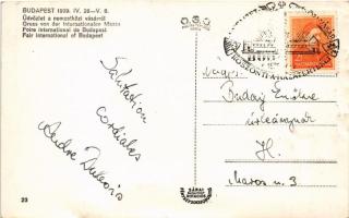 1939 Budapest XIV. Budapesti Nemzetközi Vásár BNV, Rima, Ismerd meg hazádat pavilon + "A Nemzet...