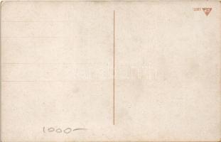 Első világháborús osztrák-magyar katonai művészlap, gőzmozdony / WWI Austro-Hungarian K.u.k. militar...