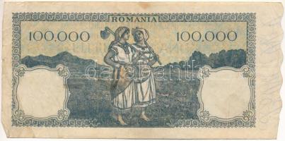 Románia 1945. 100.000L "C/1 0602600" T:F,VG
Romania 1945. 100.000 Lei "C/1 0602600&q...