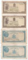 Románia 1941. 500L (2x) + 1944. 5000L + 1945. 5000L + 10.000L + 1946. 10.000L T:F,VG, az 1945. 10.000L nagyobb szakadással Romania 1941. 500 Lei (2x) + 1944. 5000 Lei + 1945. 5000 Lei + 10.000 Lei + 1946. 10.000 Lei C:F,VG, huge tear on the 1945. 10.000 Lei