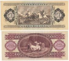 1980. 100Ft + 1983. 50Ft T:F, szép papír
Adamo F23, F37