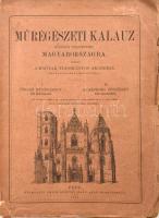 Rómer Flóris - Henszlmann Imre: Műrégészeti kalauz, különös tekintettel Magyarországra. Őskori műrégészet. Középkori építészet. I-II. kötet. (Egy kötetben.) [Unicus, több része nem jelent meg.] Pest, 1866., Magyar Tudományos Akadémia, (Emich Gusztáv-ny.), V+3+134+2;+2+150 p. Első kiadás. Szövegközti fametszetekkel: ábrákkal, rajzokkal, keresztmetszeti és homlokzati rajzokkal gazdagon illusztrált. Kiadói illusztrált papírkötés, a borítón fametszetű illusztrációkkal, szakadt borítóval, a borítón kis gyűrődésekkel, két kijáró lappal (131/132.,134/135.), kissé foxing foltos lapokkal, a címlapon modern ajándékozási sorokkal, valamint régi, talán egykorú névbejegyzéssel (Ballay.)