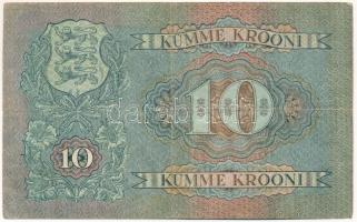 Észtország 1937. 10K "A-1530120" T:F,VG
Estonia 1937. 10 Krooni "A-1530120" C:F...