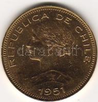 Chile 1952 100P 20,3397g arany T:2+ aranyárban!