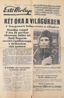1961 Jurij Gagarin űrhajós Budapesten 4 db eredeti fotó 14x9 cm + kapcsolódó újság
