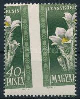 1950 Virág I. 40f elfogazva / shifted perforation