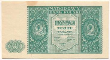 Lengyelország 1946. 2Zl T:AU, folt Poland 1946. 2 Zlotys C:AU, spot Krause P#124a
