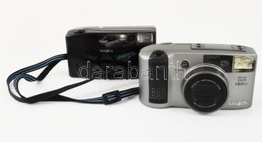 3 darab fényképezőgép: Braun C35 AF + Minolta Riva Zoom 140EX + Yashica Expression AF Plus