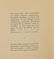 József Attila: Medvetánc. Válogatott költemények 1922-1934. Bp.,1934., Révai, 108+4 p. Első kiadás. ...