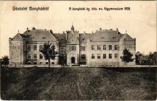 1909 Bonyhád, Evangélikus főgimnázium. W.L. Bp. Hoffer József kiadása (fl)