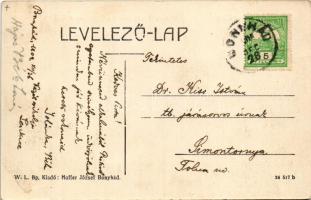 1909 Bonyhád, Evangélikus főgimnázium. W.L. Bp. Hoffer József kiadása (fl)