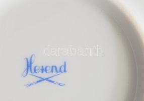 Herendi csipkebogyó mintás gyümölcsleveses tál, jelzett: 2. oszt. befejezetlen festéssel, d: 29 cm