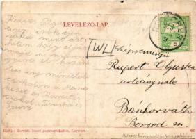 Devecser, Esterházy tér. Horváth József kiadása W.L. Bp. (vágott / cut)