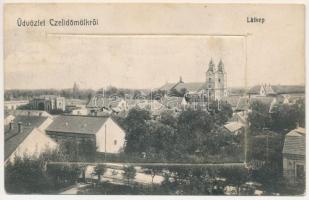 Celldömölk, látkép, zsinagóga - sérült és üres leporellólap (b)