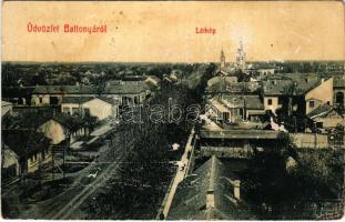 1911 Battonya, látkép, Fischer Herman üzlete. 241. (W.L. ?) (felületi sérülés / surface damage)